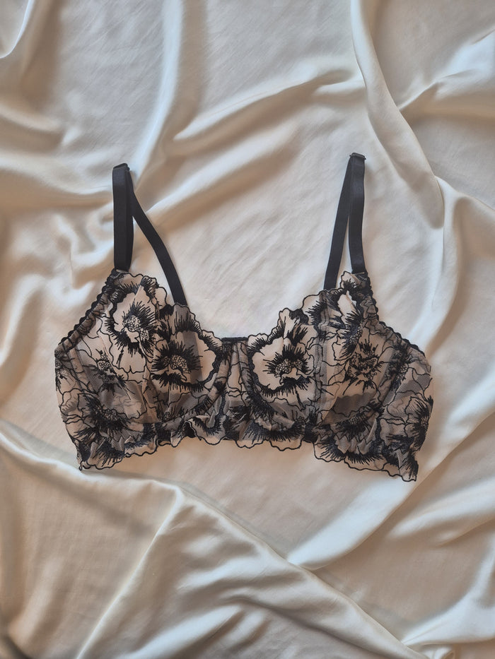 Lingerie Top Ink Noir Beige