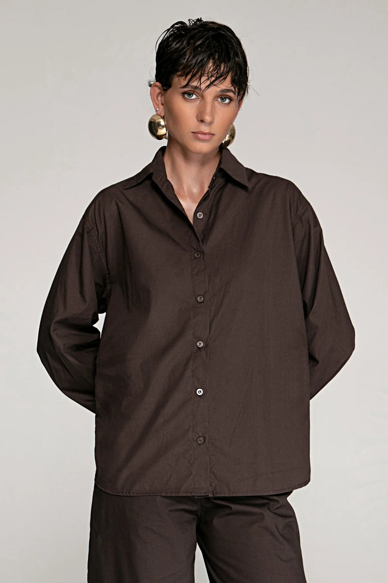 Shirt Demure Cotton Brown