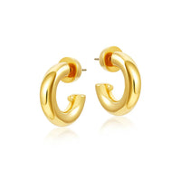 Earrings Medium Gold Hoop